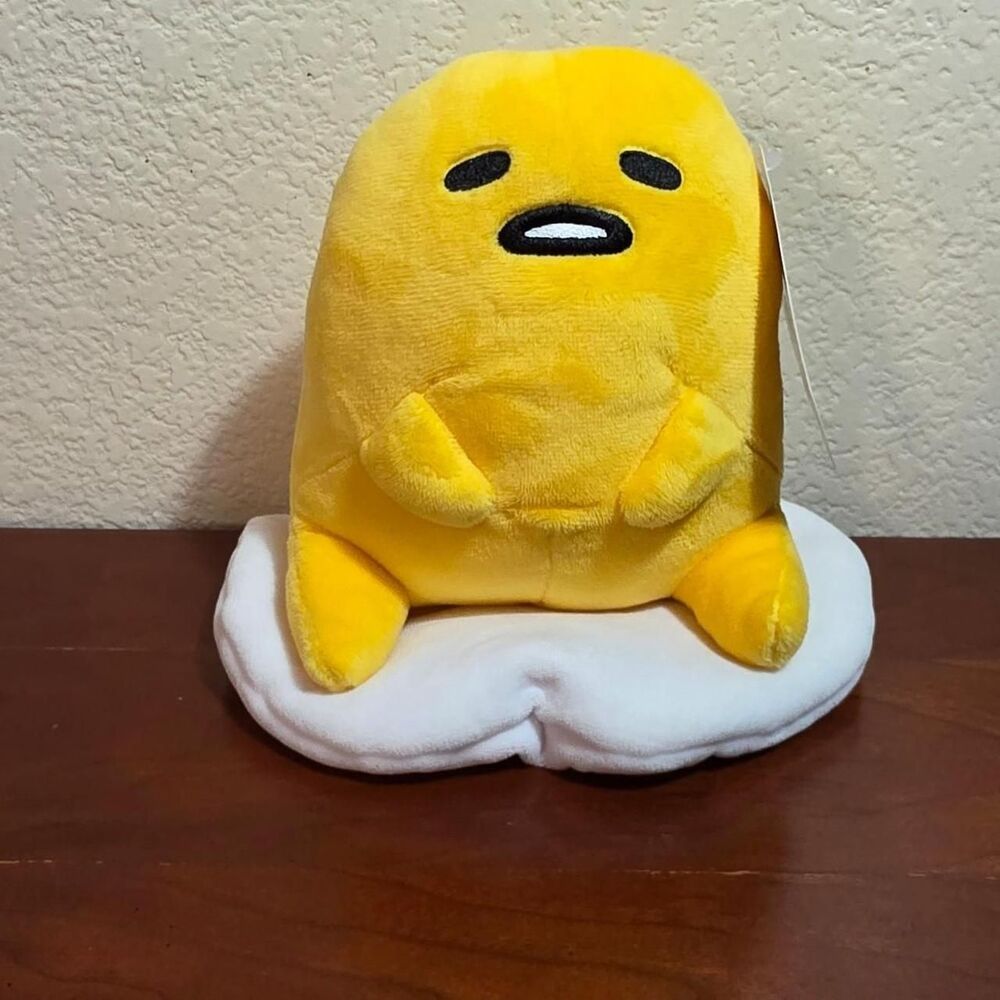 Sanrio Gudetama The Lazy Egg Sitting Stuffed Plush Toy